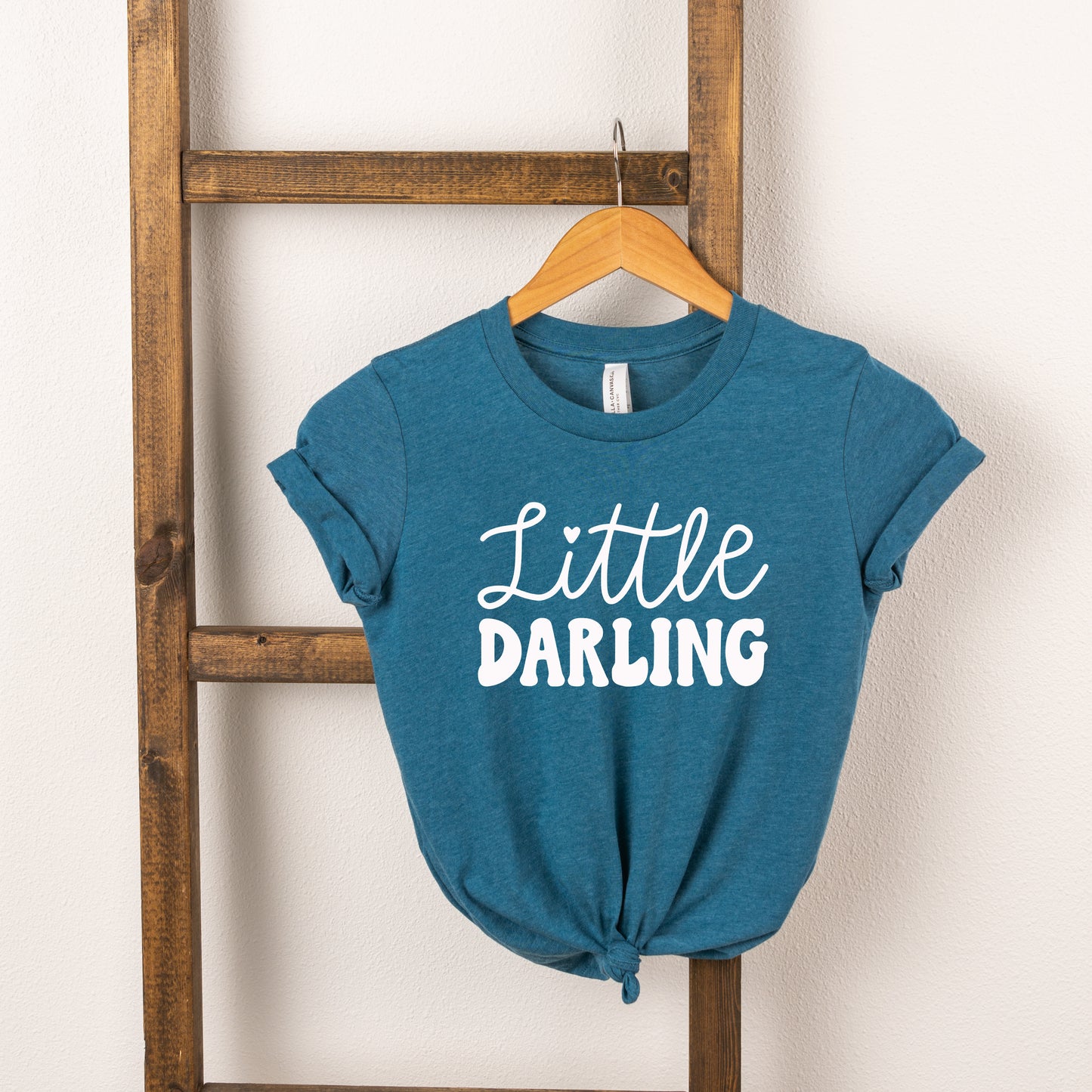 Little Darling Cursive | Toddler Short Sleeve Crew Neck