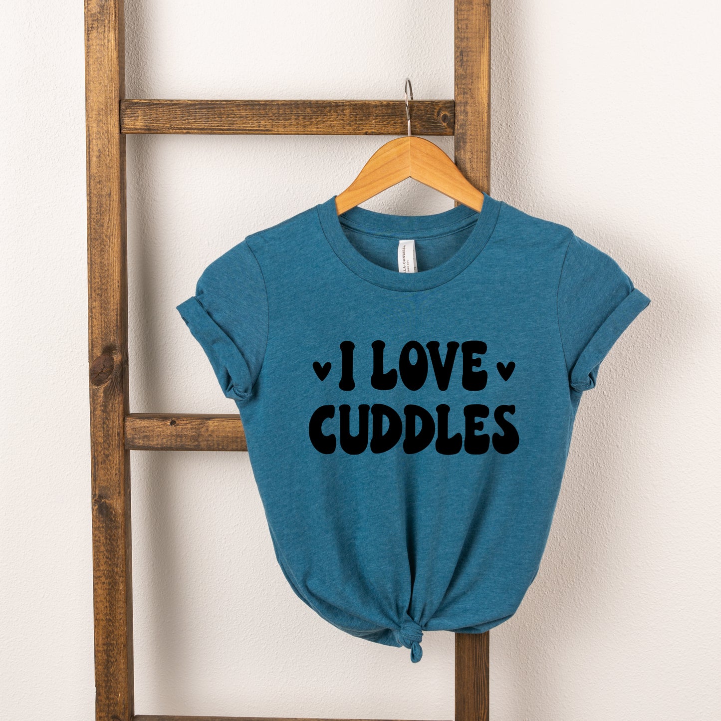 I Love Cuddles | Toddler Short Sleeve Crew Neck
