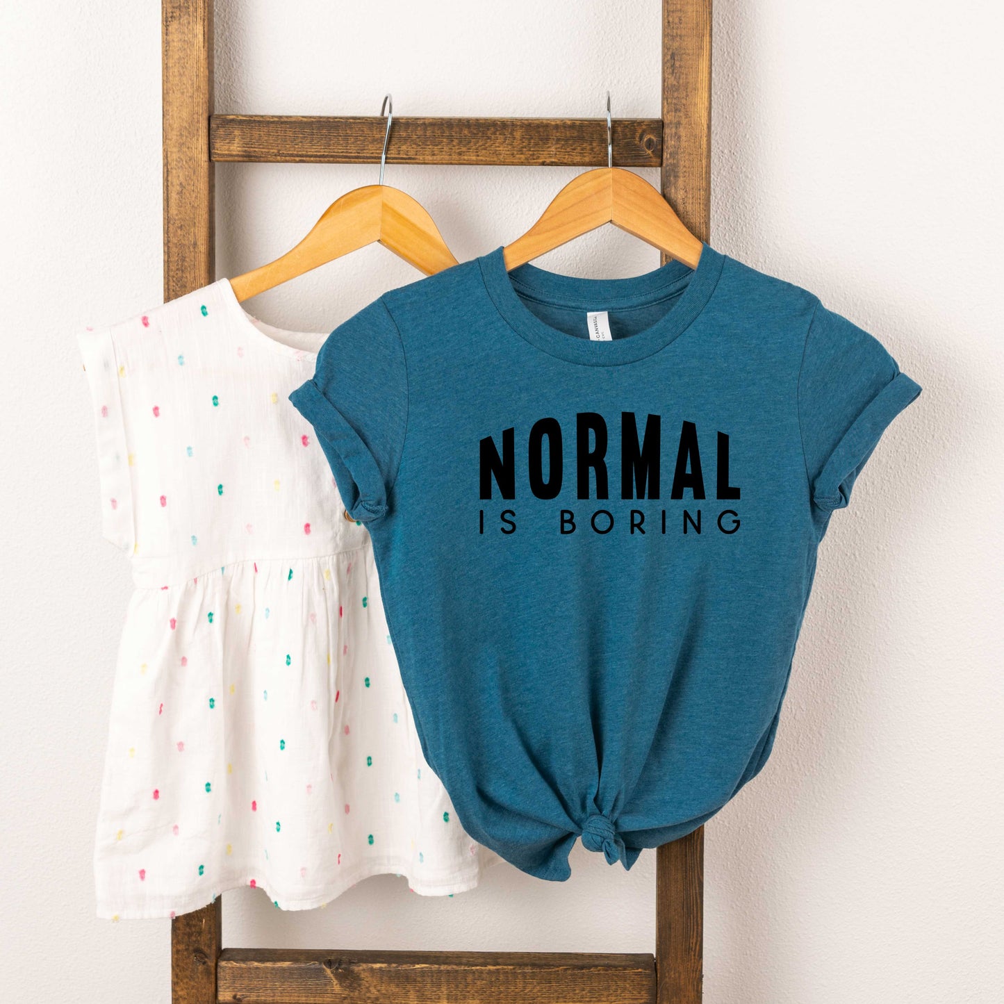 Normal Is Boring | Toddler Short Sleeve Crew Neck