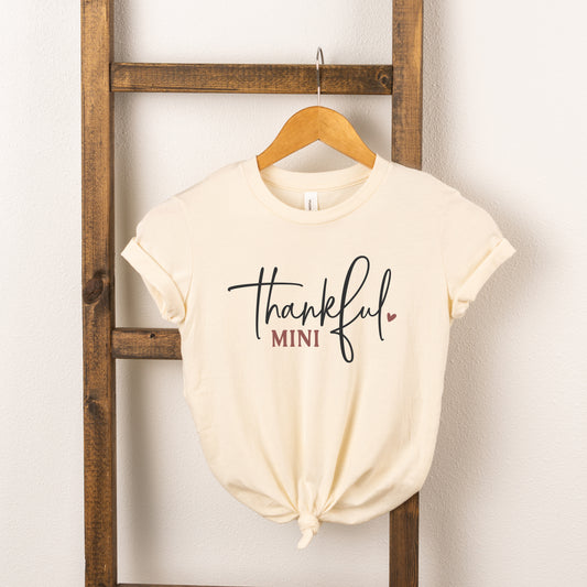 Thankful Mini Heart | Toddler Short Sleeve Crew Neck