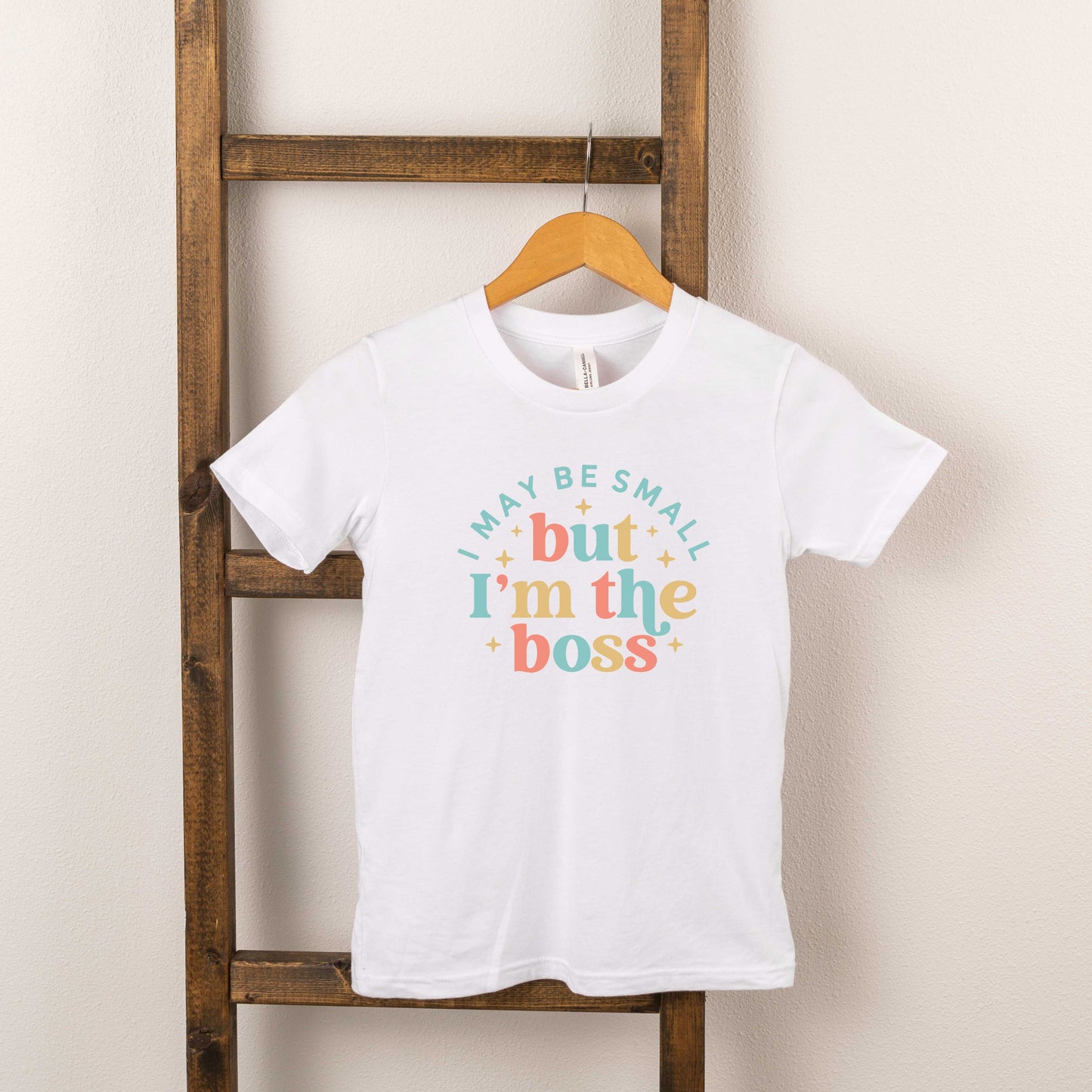 I'm The Boss Colorful | Toddler Short Sleeve Crew Neck