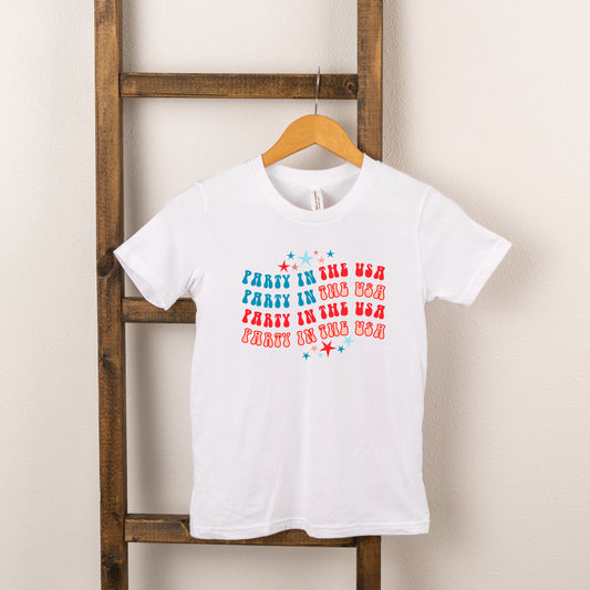 Party In The USA Wavy | Toddler Short Sleeve Crew Neck