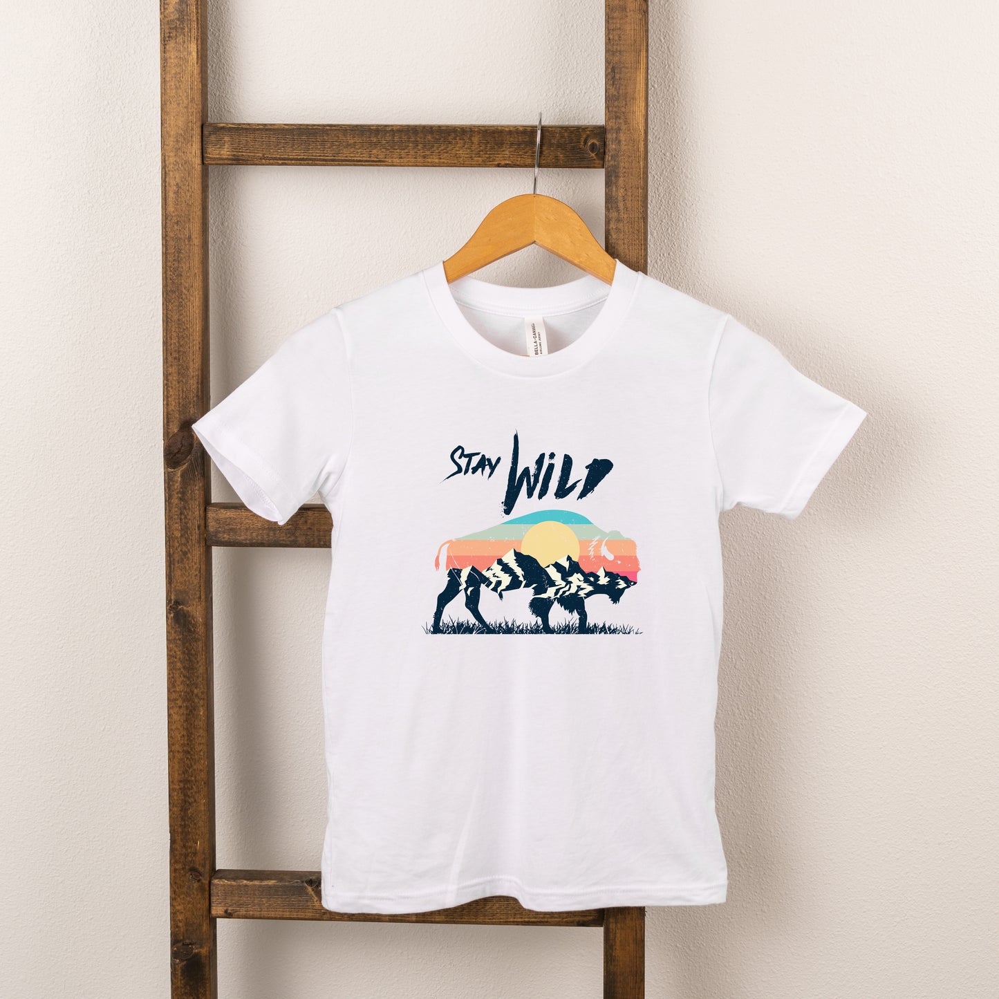 Stay Wild Buffalo | Toddler Short Sleeve Crew Neck