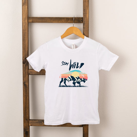 Stay Wild Buffalo | Toddler Short Sleeve Crew Neck