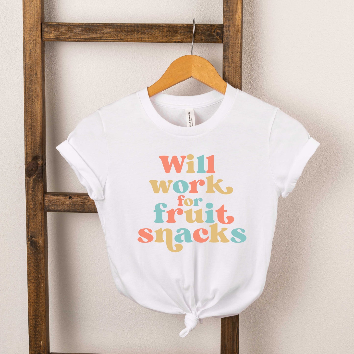 Work For Fruit Snacks Colorful | Youth Short Sleeve Crew Neck