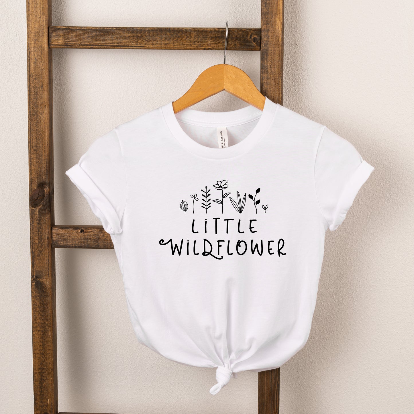 Little Wildflower Flowers | Toddler Short Sleeve Crew Neck