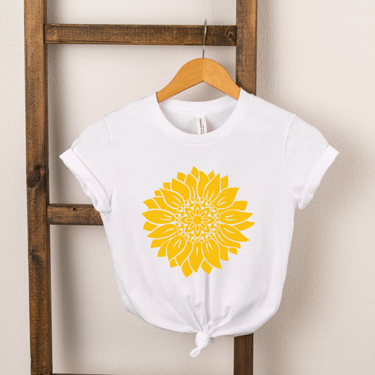 Sunflower Colorful | Toddler Short Sleeve Crew Neck