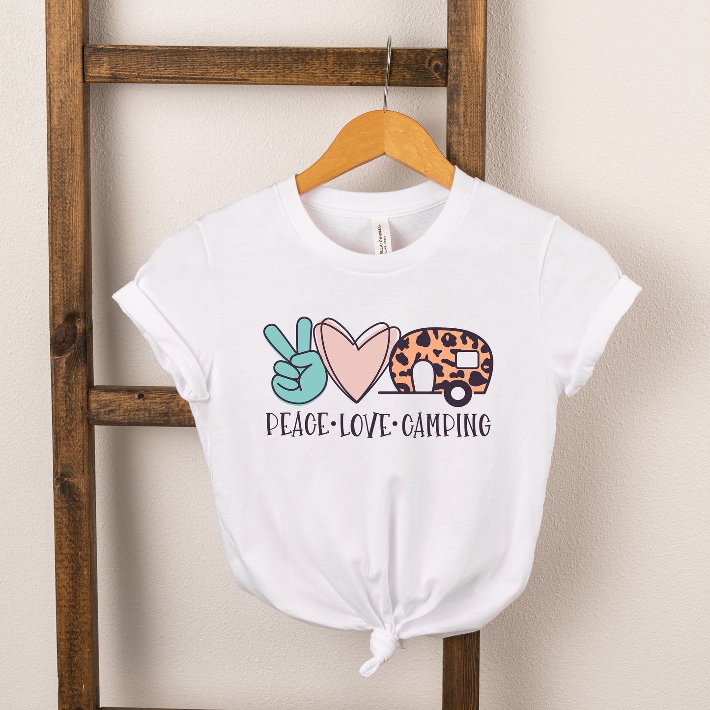 Peace Love Camping | Toddler Short Sleeve Crew Neck