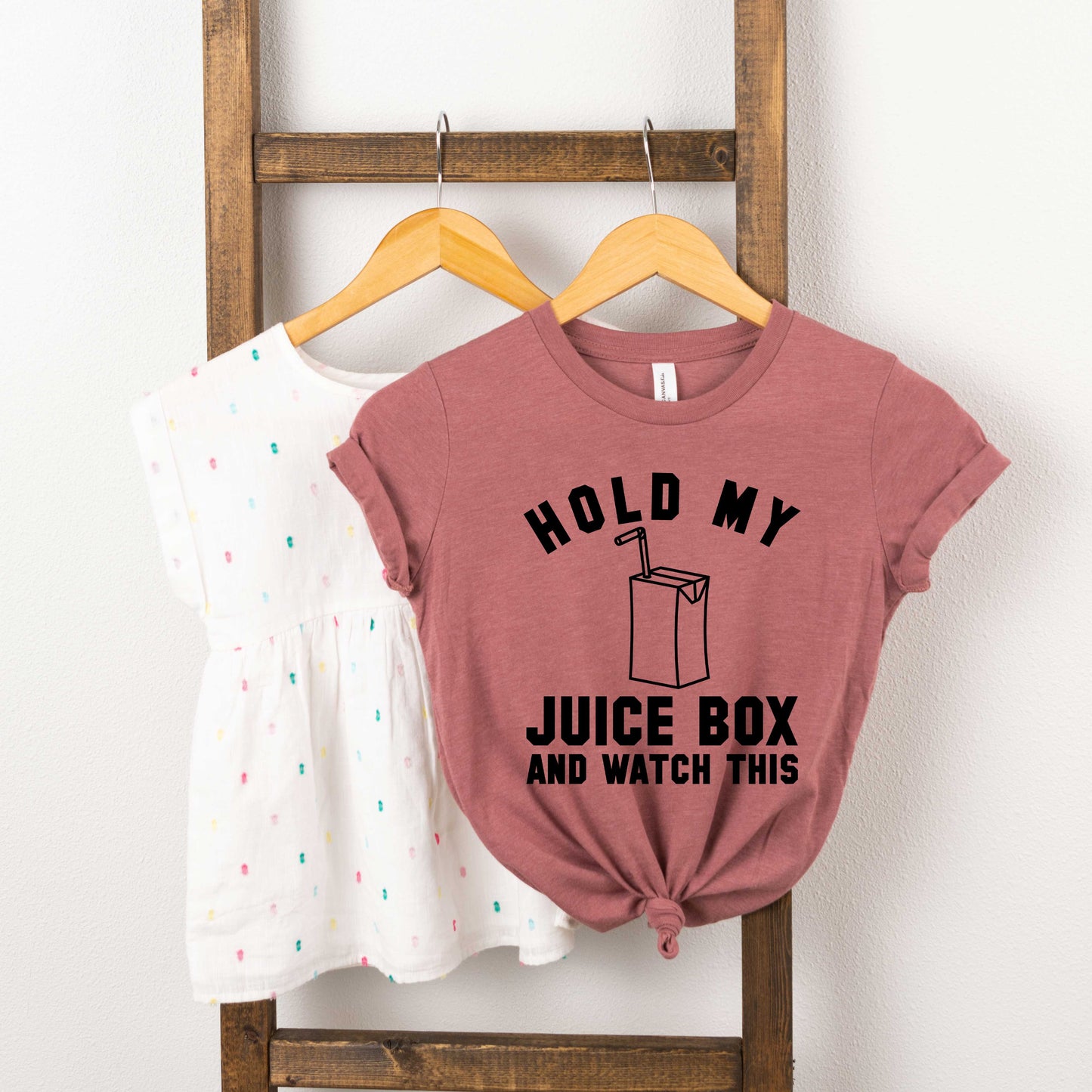 Hold My Juice Box | Toddler Short Sleeve Crew Neck