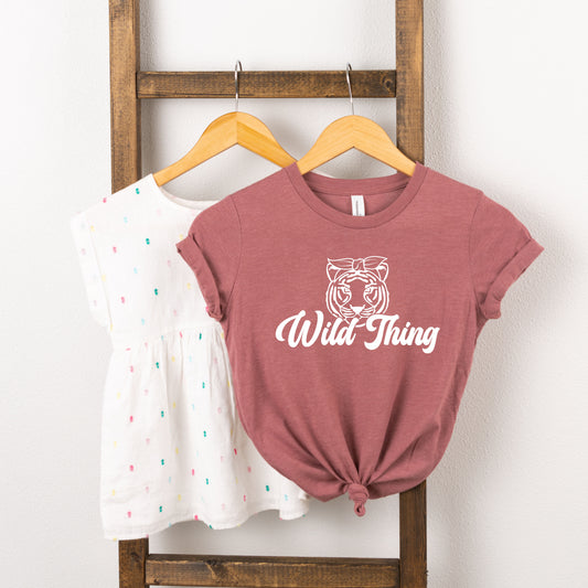 Wild Thing Tiger | Toddler Short Sleeve Crew Neck