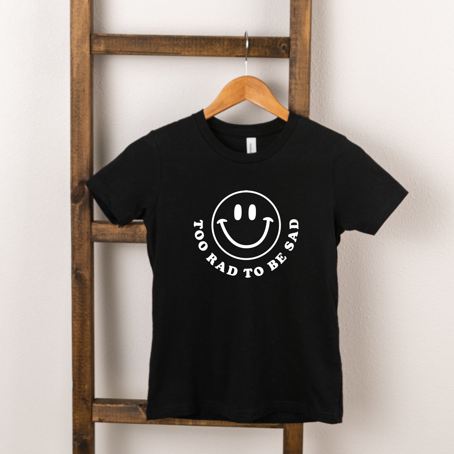 Too Rad To Be Sad | Toddler Short Sleeve Crew Neck