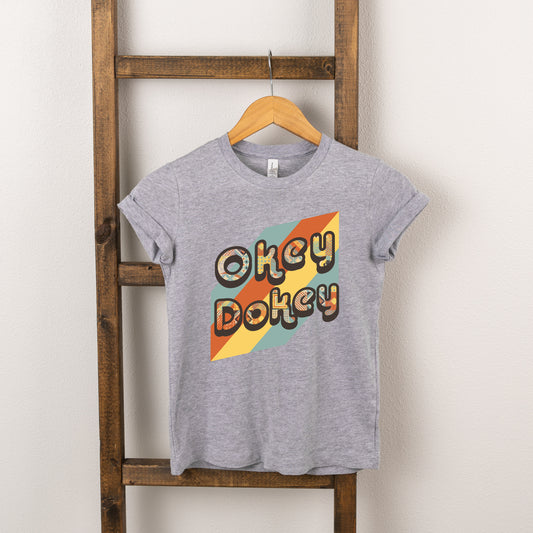 Okey Dokey Colorful | Toddler Short Sleeve Crew Neck