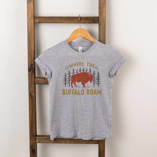 Where The Buffalo Roam | Toddler Short Sleeve Crew Neck