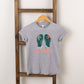 Boho Summer Time Flip Flops | Toddler Short Sleeve Crew Neck