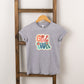 Retro Girl Power Colorful | Toddler Short Sleeve Crew Neck