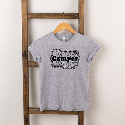Happy Camper Stacked | Toddler Short Sleeve Crew Neck