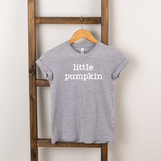 Little Pumpkin Typewriter | Toddler Short Sleeve Crew Neck