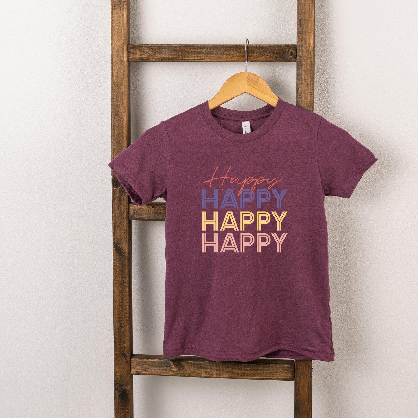 Happy Stacked | Toddler Short Sleeve Crew Neck