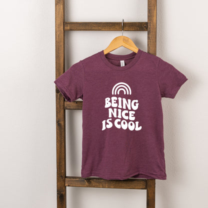 Being Nice Is Cool | Toddler Short Sleeve Crew Neck