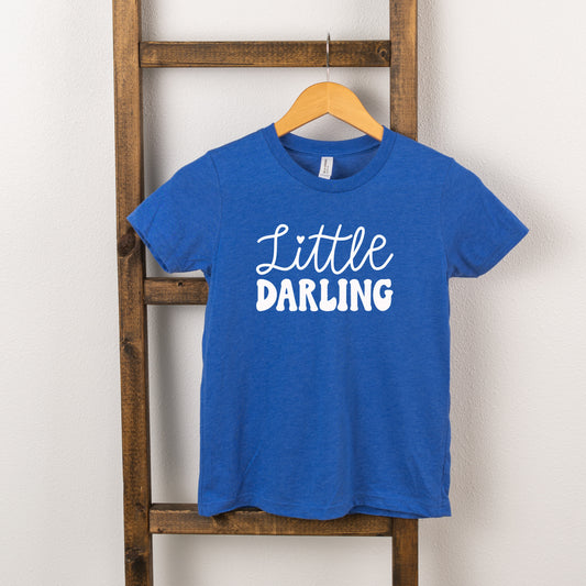 Little Darling Cursive | Toddler Short Sleeve Crew Neck