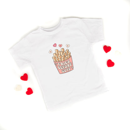 Fries Before Guys | Toddler Short Sleeve Crew Neck