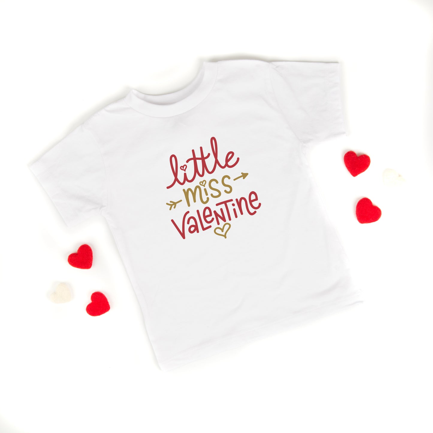 Little Miss Valentine | Toddler Short Sleeve Crew Neck