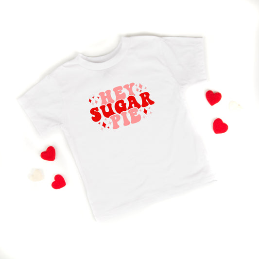 Hey Sugar Pie Stars | Toddler Short Sleeve Crew Neck