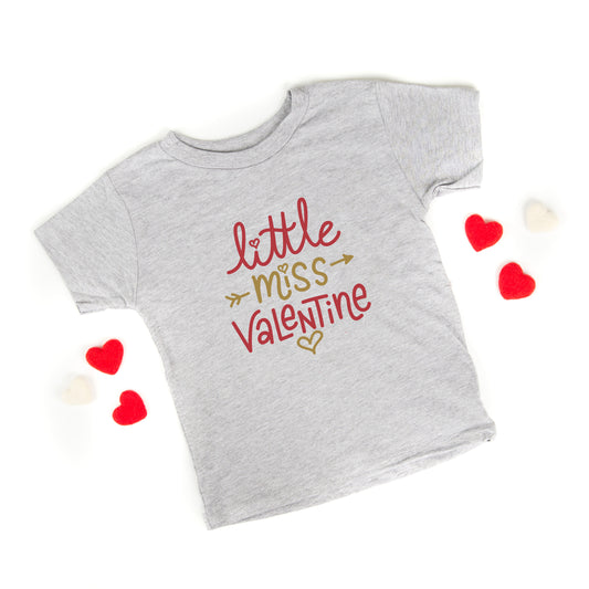 Little Miss Valentine | Toddler Short Sleeve Crew Neck