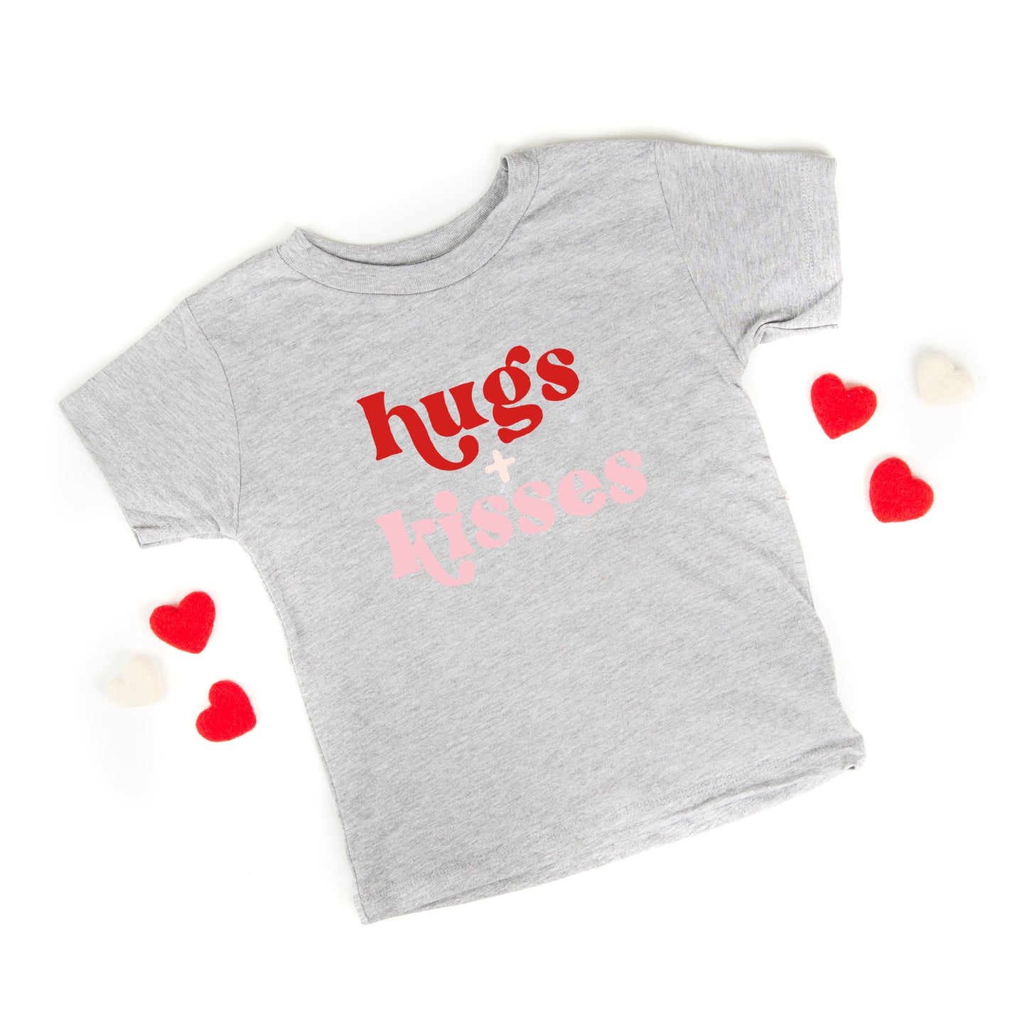 Hugs And Kisses | Toddler Short Sleeve Crew Neck