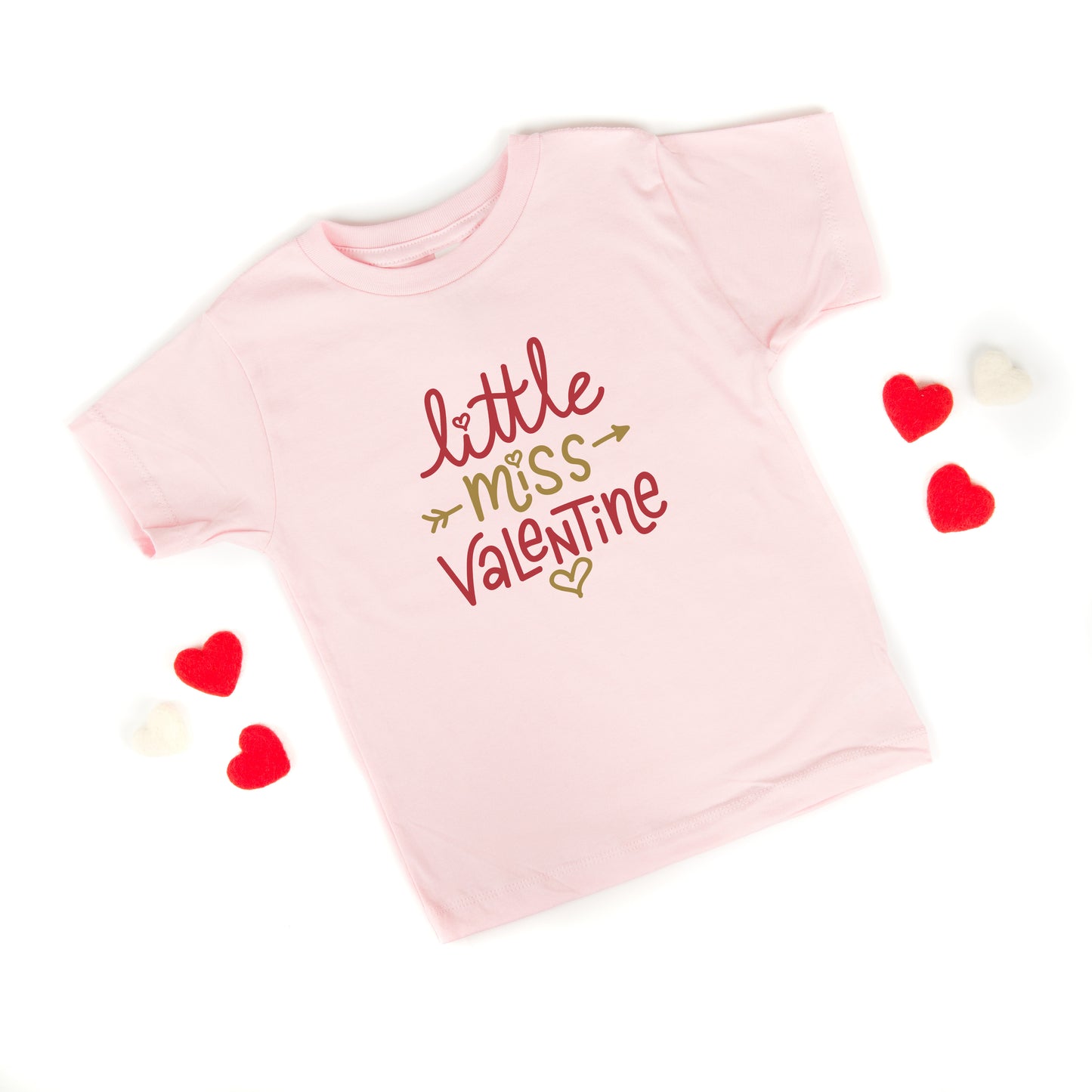 Little Miss Valentine | Toddler Short Sleeve Crew Neck