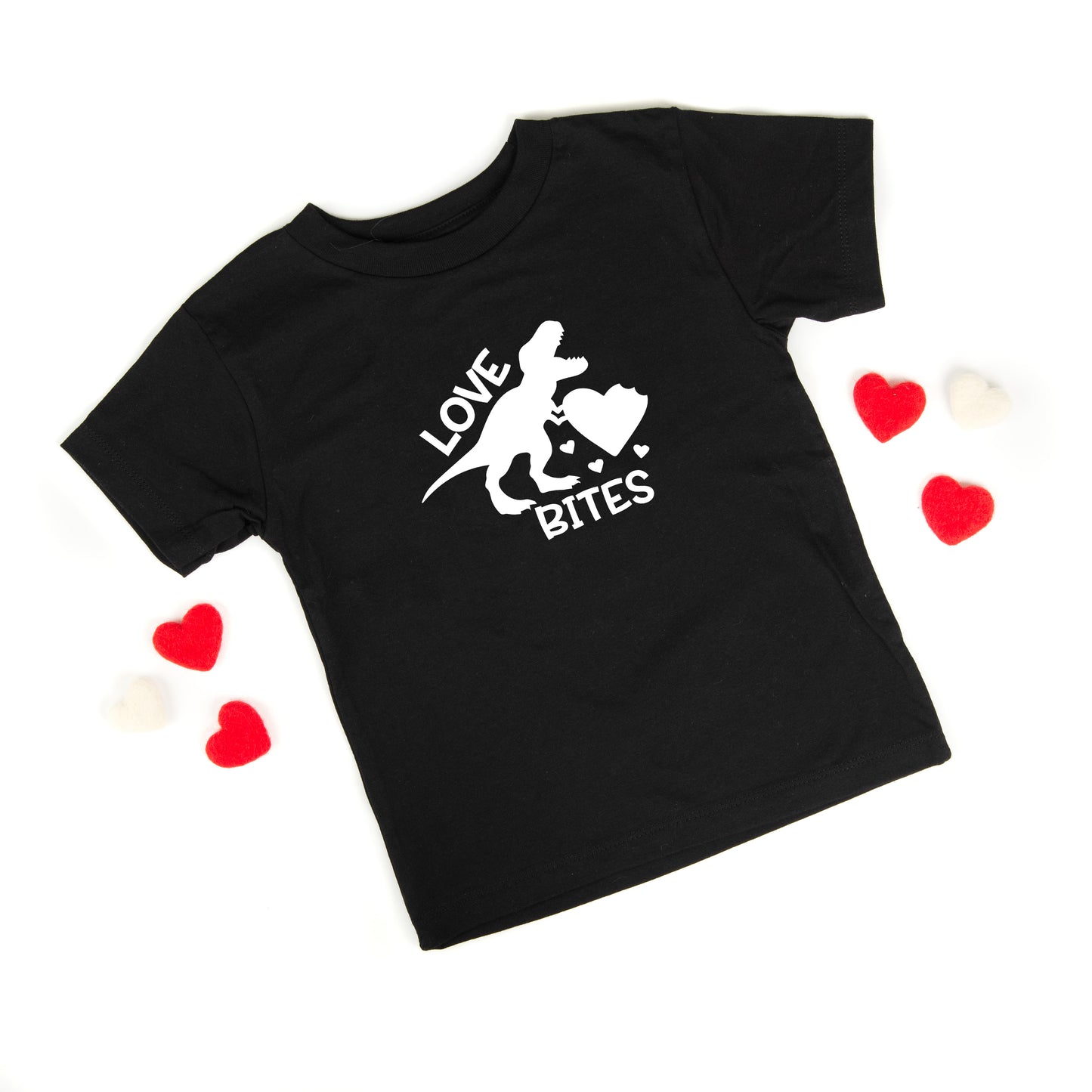 Love Bites Dinosaur | Toddler Short Sleeve Crew Neck