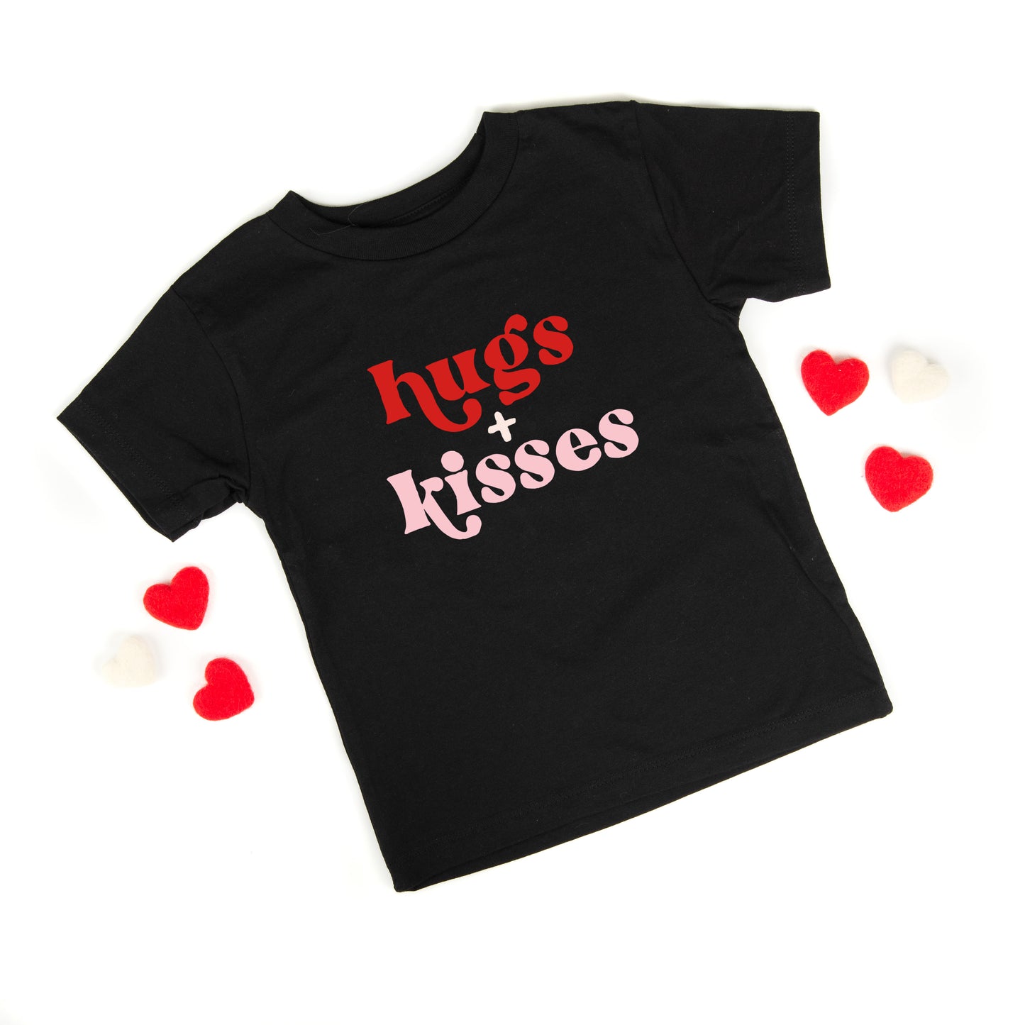 Hugs And Kisses | Toddler Short Sleeve Crew Neck