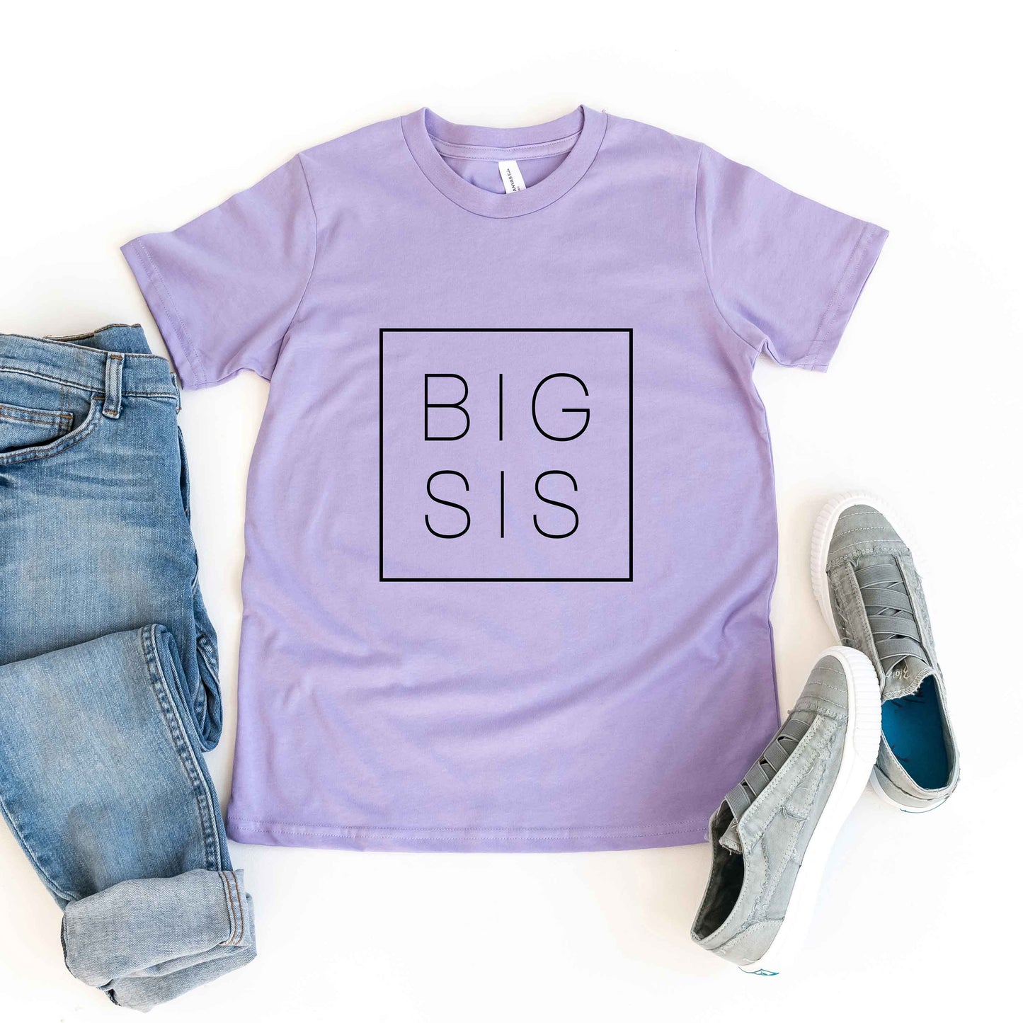 Big Sis Square | Youth Short Sleeve Crew Neck