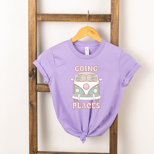 Going Places Van Colorful | Youth Short Sleeve Crew Neck