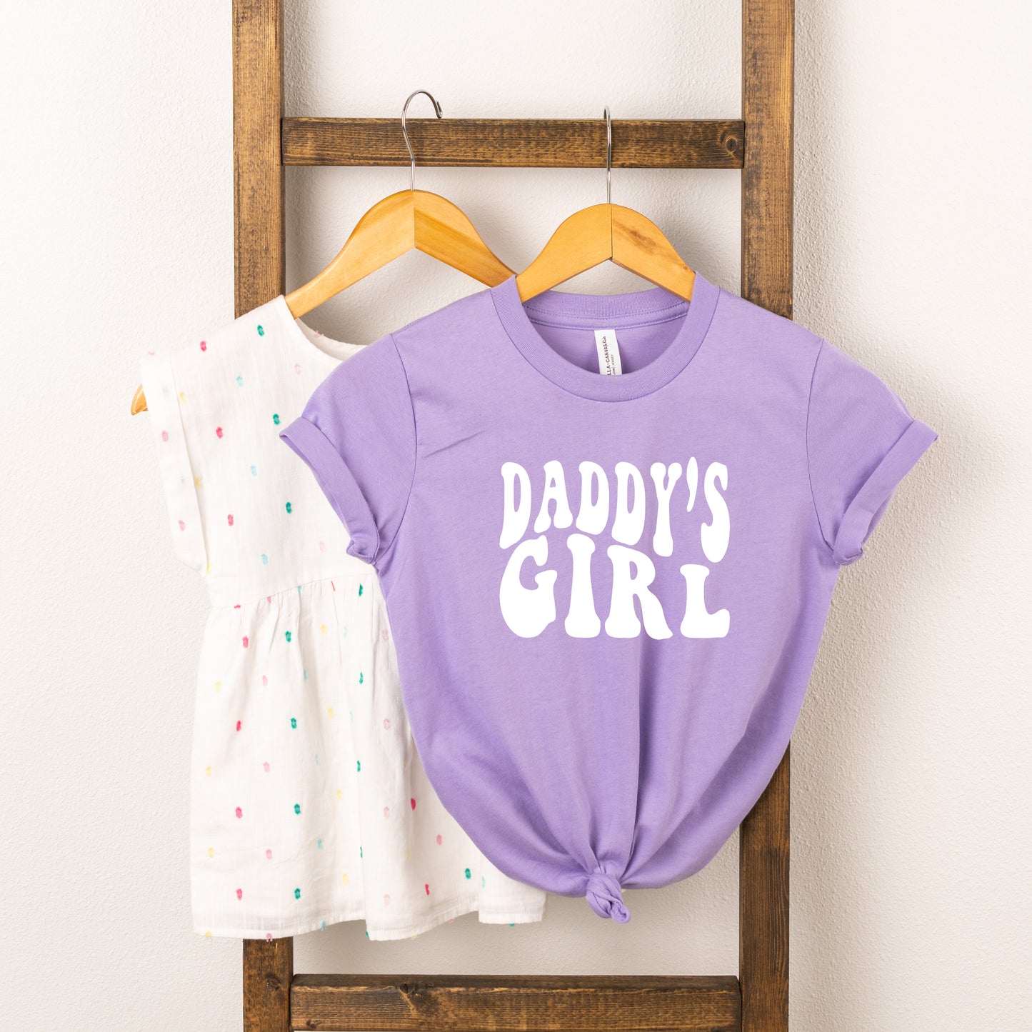 Daddy's Girl Wavy | Youth Short Sleeve Crew Neck