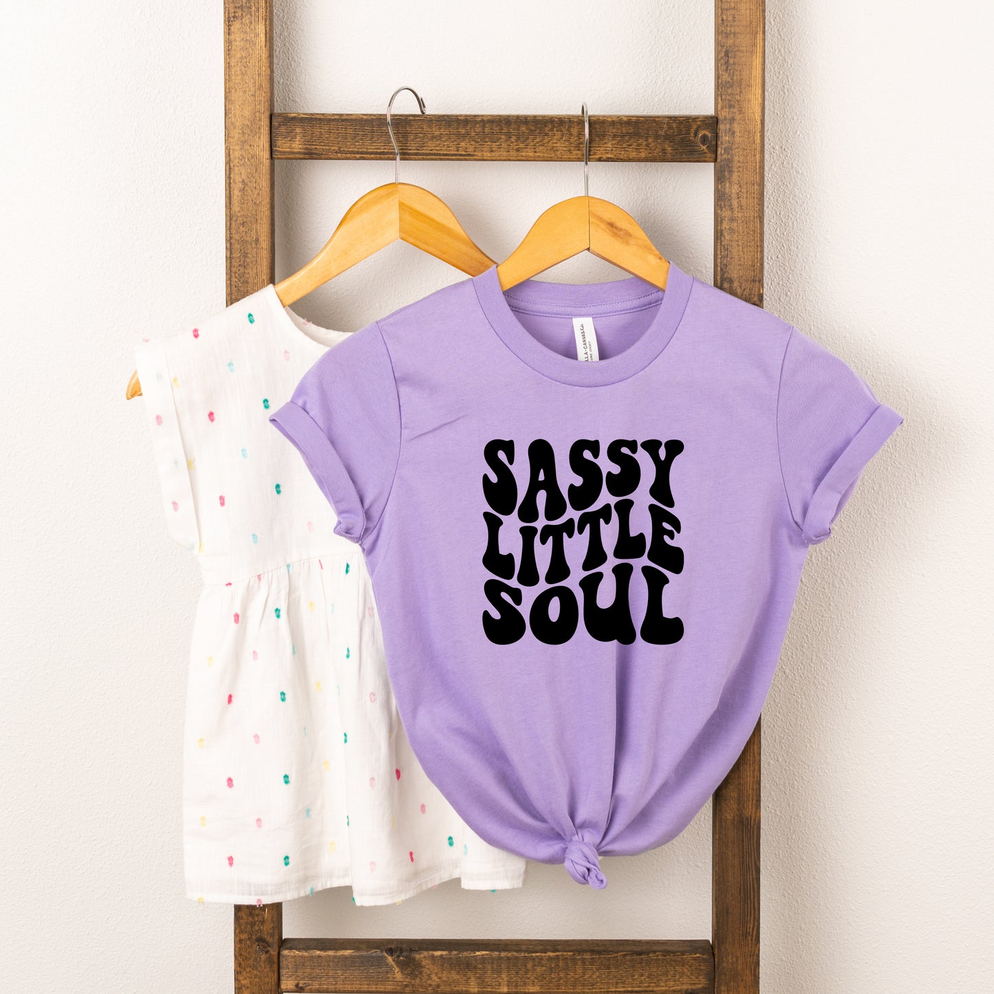 Sassy Little Soul Wavy | Youth Short Sleeve Crew Neck