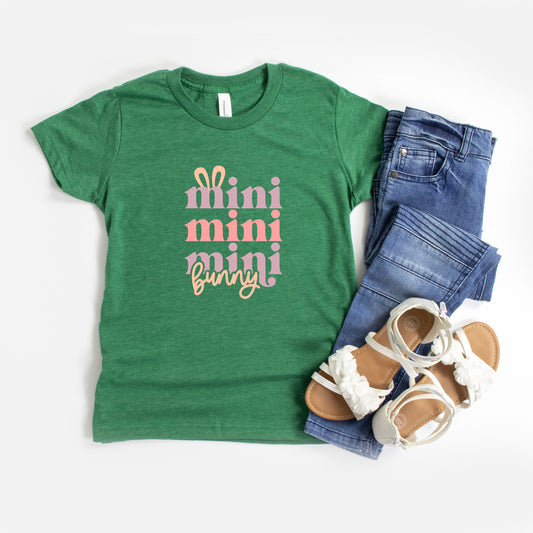 Mini Bunny Stacked | Youth Short Sleeve Crew Neck