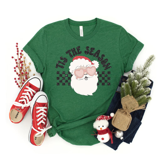 Tis The Season Santa | Youth Short Sleeve Crew Neck