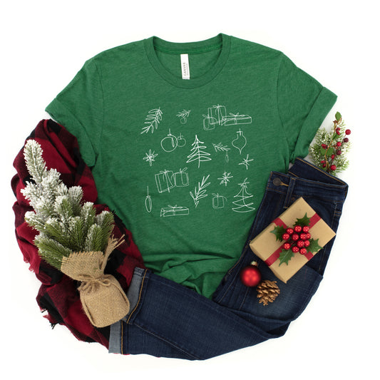 Christmas Clipart | Youth Short Sleeve Crew Neck