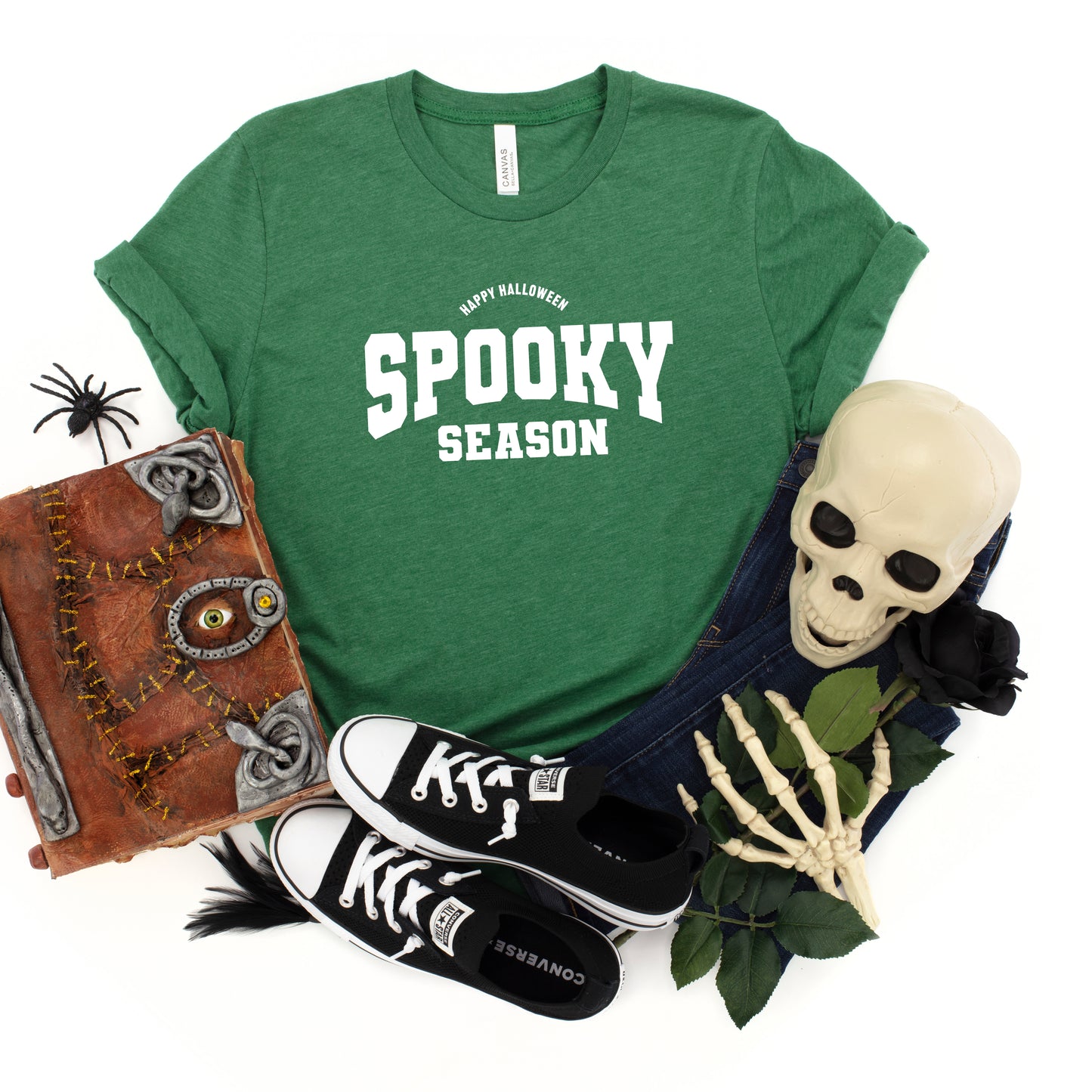 Varsity Spooky Season | Youth Short Sleeve Crew Neck