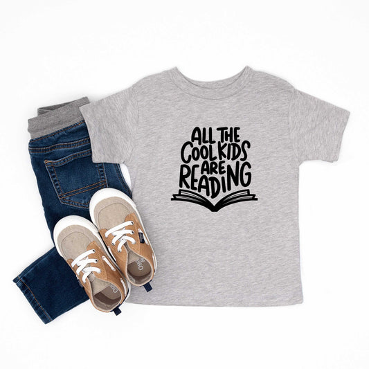 All The Cool Kids Are Reading | Toddler Short Sleeve Crew Neck