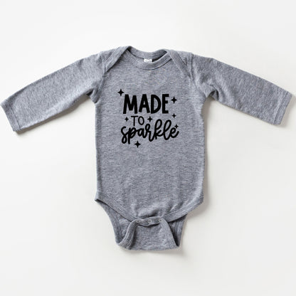 Made To Sparkle | Baby Long Sleeve Onesie