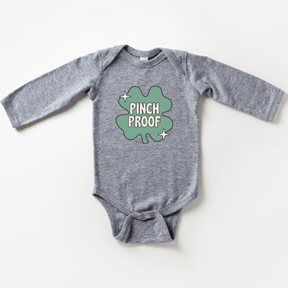 Pinch Proof Shamrock | Baby Long Sleeve Onesie