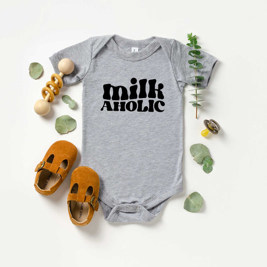 Milkaholic Wavy | Baby Onesie