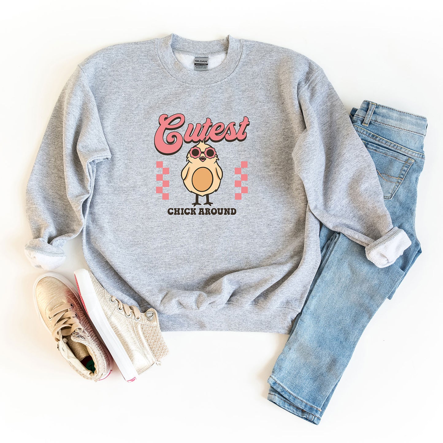 Cutest Chick Around | Youth Sweatshirt