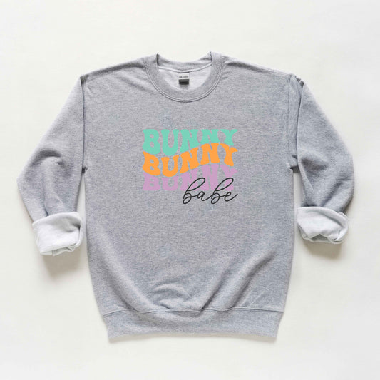 Bunny Babe Stacked | Youth Sweatshirt