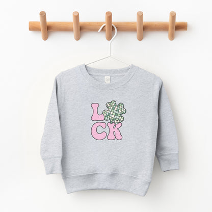Luck With Shamrock | Toddler Sweatshirt