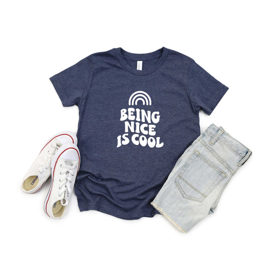 Being Nice Is Cool | Youth Short Sleeve Crew Neck