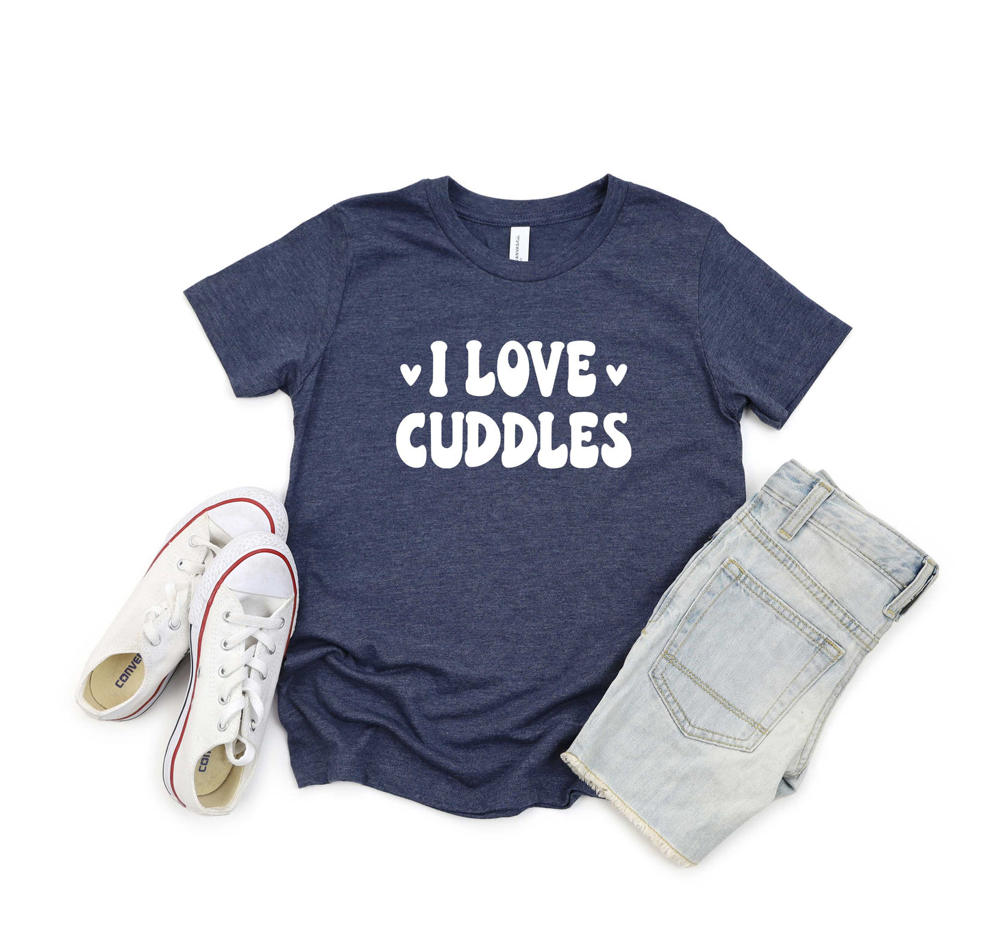 I Love Cuddles | Youth Short Sleeve Crew Neck