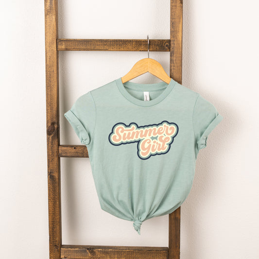 Summer Girl Retro | Youth Short Sleeve Crew Neck